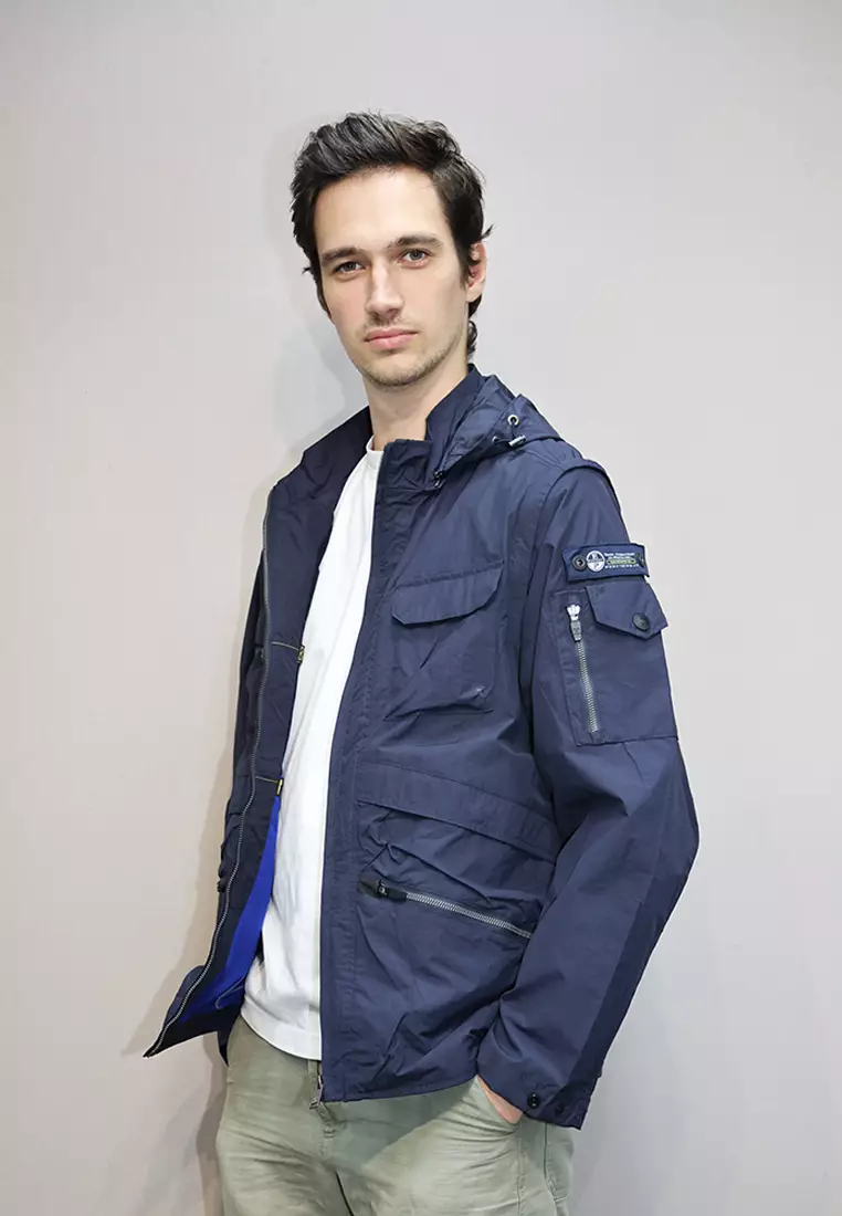 East Pole East Pole Men’s 15 Pockets Detachable Sleeves Leisure Travel Jacket