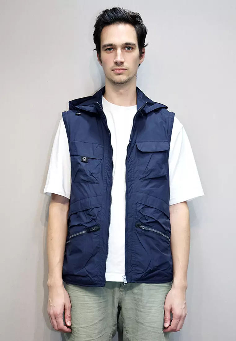 East Pole East Pole Men’s 15 Pockets Detachable Sleeves Leisure Travel Jacket