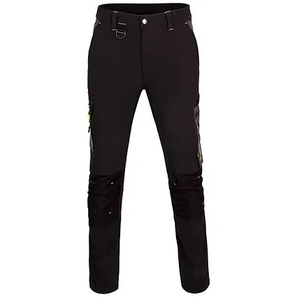 Flex Workwear Two-Tone Trousers, Black & Grey, 34S