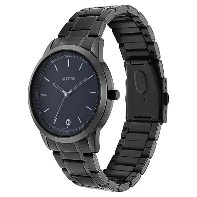 Minimals Black Dial & Metal Strap