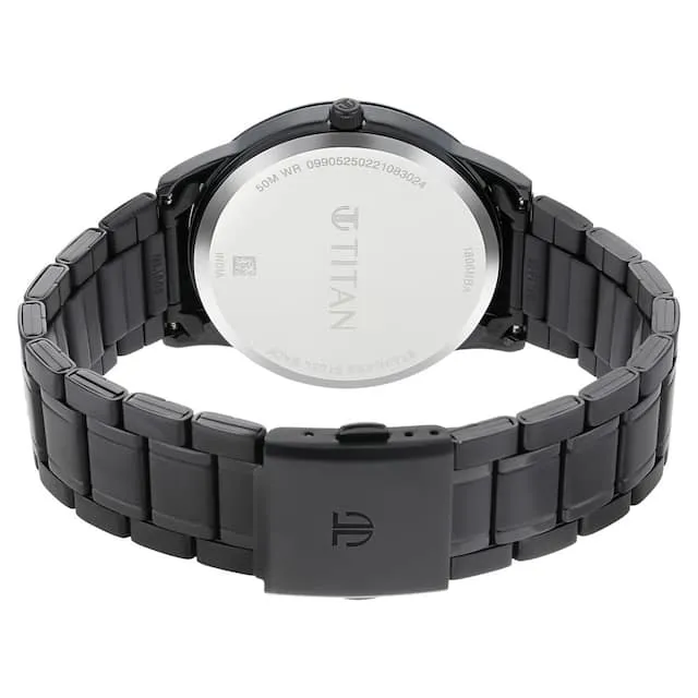 Minimals Black Dial & Metal Strap
