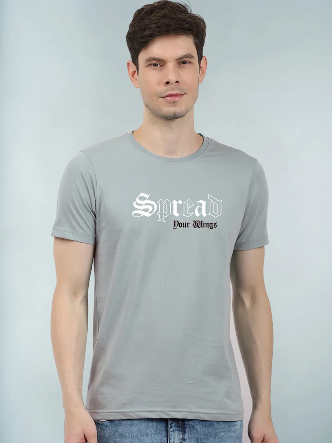 Spread Men Half Sleeve Printed T-Shirt